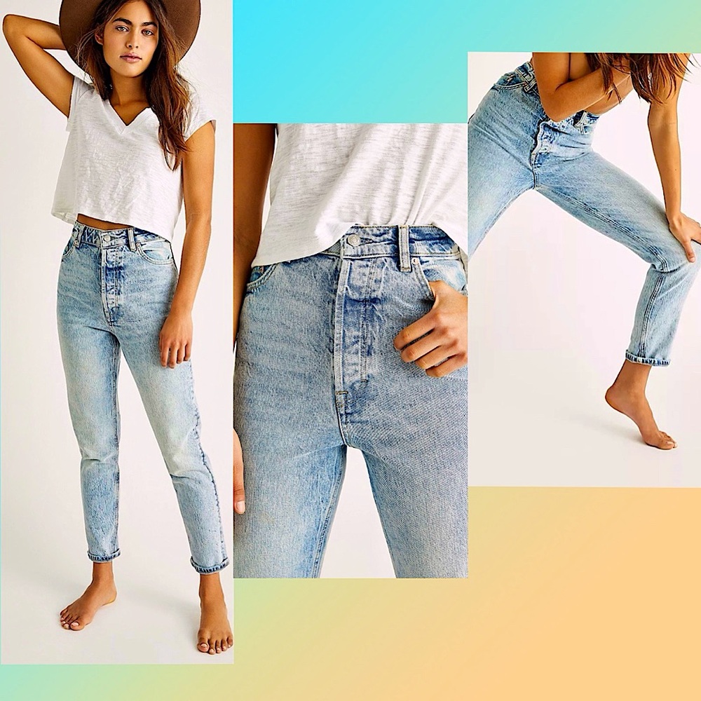 Free people jeans high-waisted